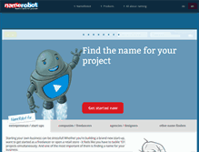 Tablet Screenshot of namerobot.com