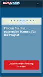Mobile Screenshot of namerobot.de