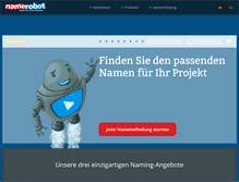 Tablet Screenshot of namerobot.de
